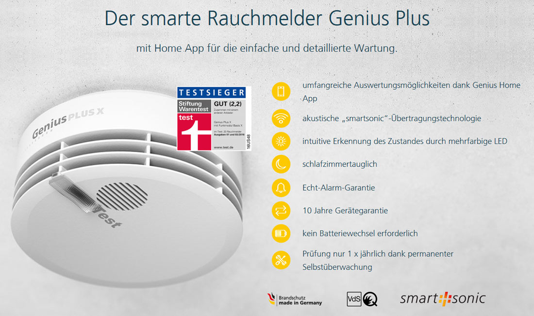 Rauchmelder Genius Plus X